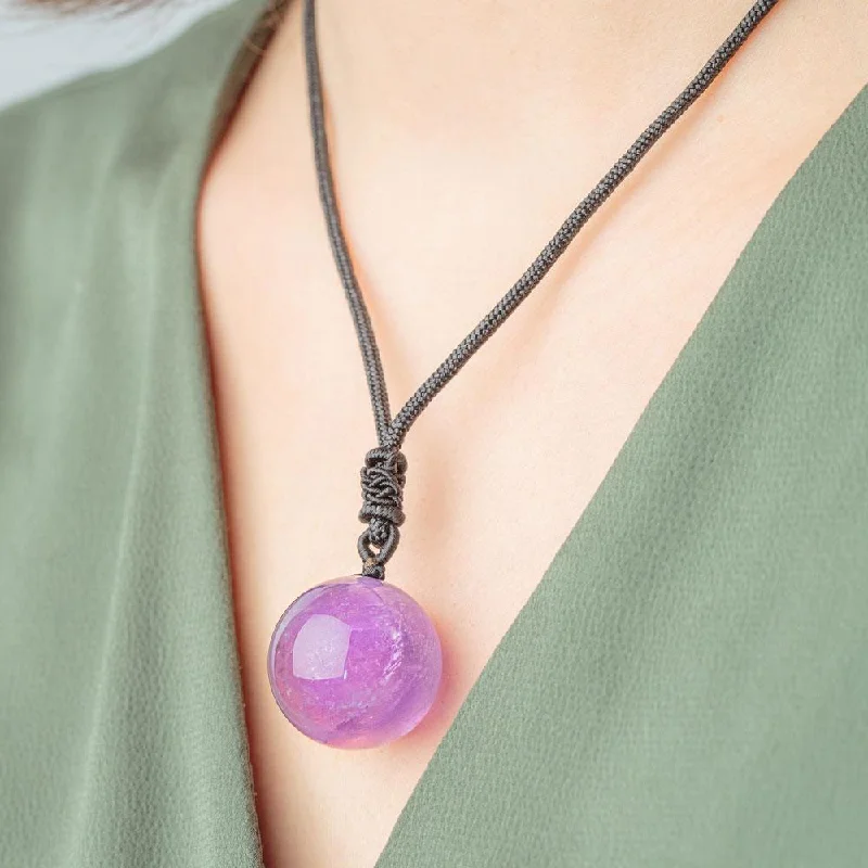 Necklaces and pendants with diamond pendants for a luxurious sparkling effect-Natural Amethyst Necklace