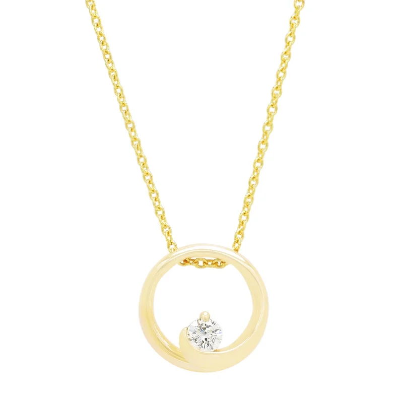 Best necklaces and pendants with black diamonds for an edgy, bold statement-Northern Star Diamond Celestial Collection Necklace in 10kt Yellow Gold (1/10ct)