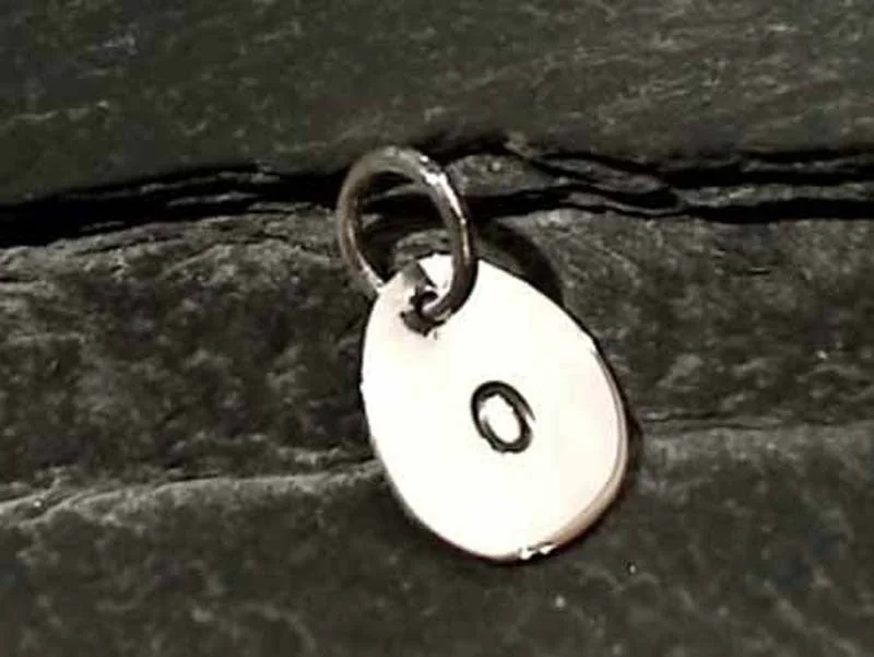 Best necklaces and pendants with zodiac signs for a celestial, astrology-inspired vibe-Sterling Silver Letter "O" Charm