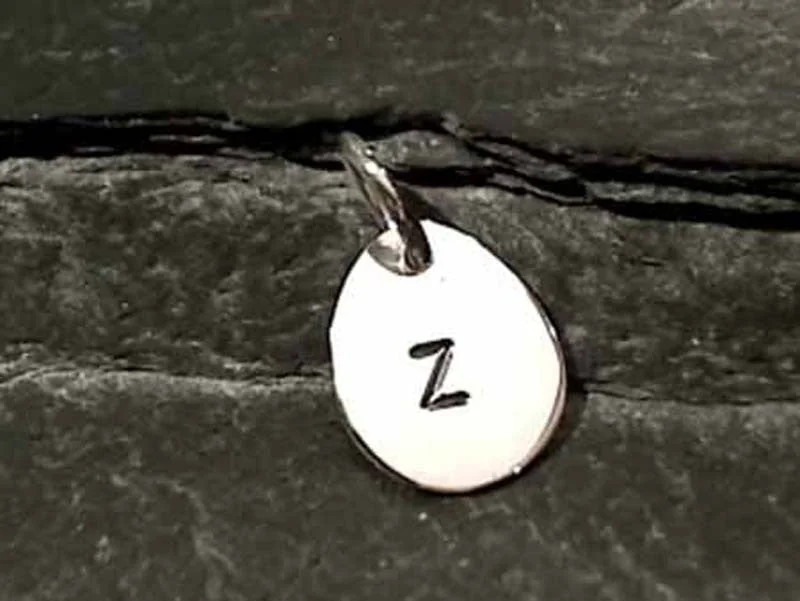 Unique necklaces and pendants with vintage-inspired designs for timeless appeal-Sterling Silver Letter "Z" Charm