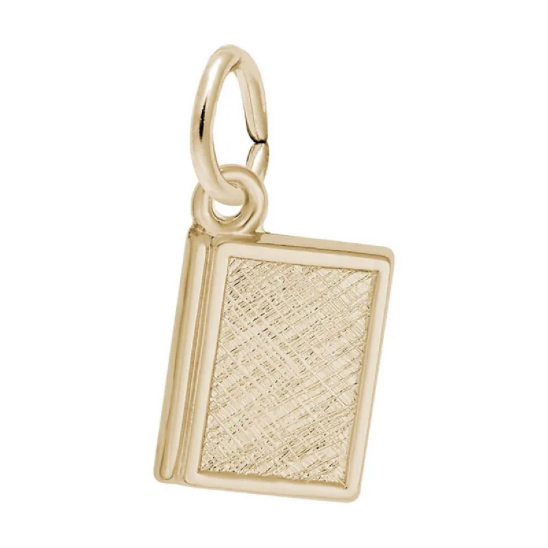 Best necklaces and pendants with intricate beadwork for a bohemian-inspired look-Rembrandt Book Charm in 10kt Yellow Gold