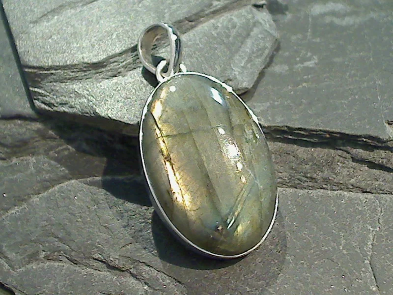 Necklaces and pendants with matching rings for a coordinated set of jewelry-Labradorite, Sterling Silver Pendant