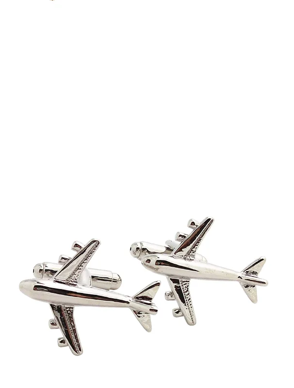 Necklaces and pendants with diamond pendants for a luxurious sparkling effect-Silver Detailed Jet Cufflinks