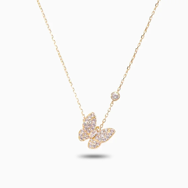 Best necklaces and pendants with infinity hearts for a romantic, eternal symbol-Sparkling Butterfly Necklace