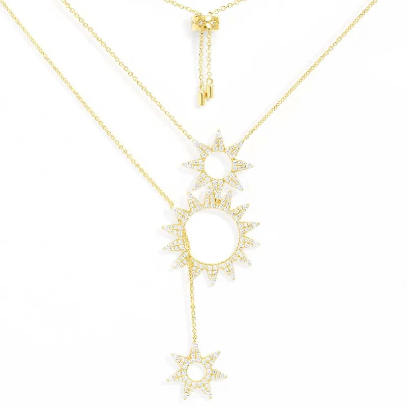 Best necklaces and pendants for everyday wear with minimalist designs-Sun Adjustable Double-Chain Necklace