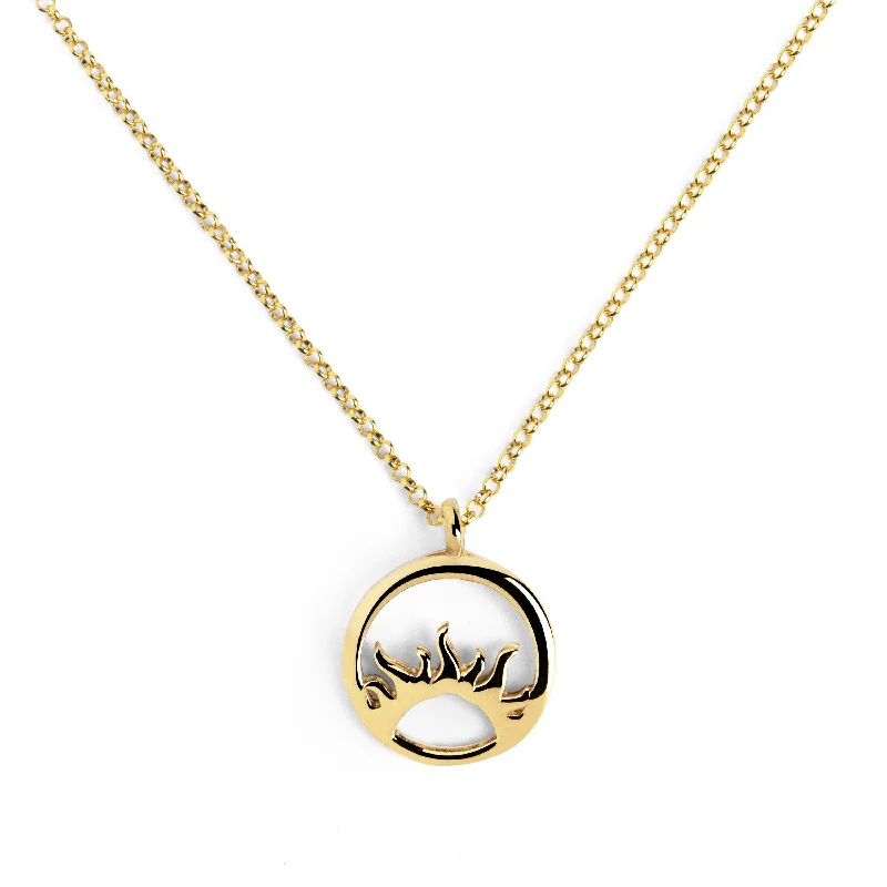 Best necklaces and pendants with statement designs for a fashionable accessory-Sunrise Gold Necklace