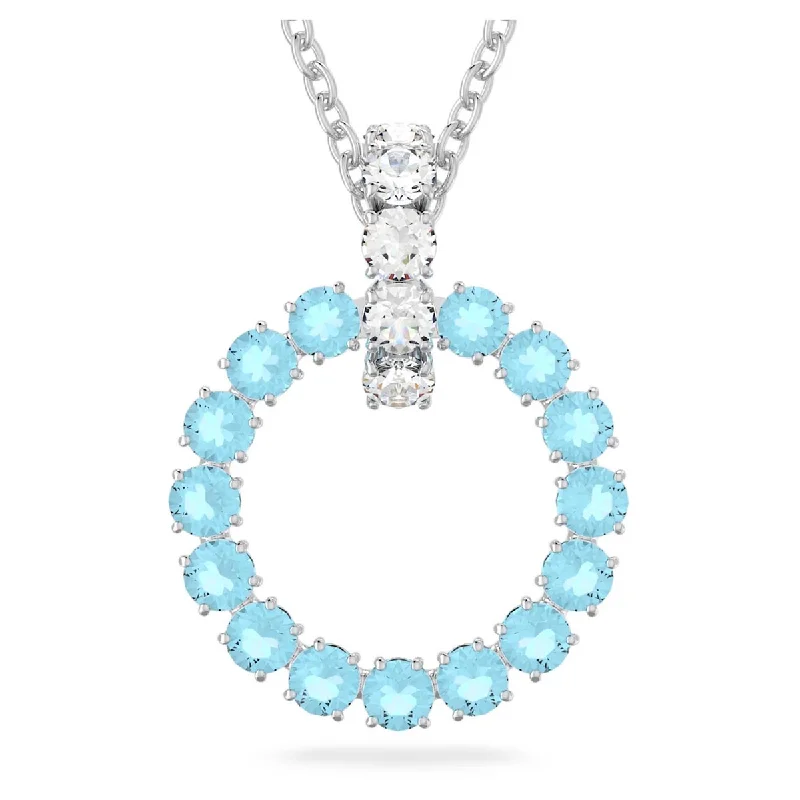 Best necklaces and pendants with crystal accents for a sparkling and elegant style-Swarovski Crystal Blue Exalta Necklace