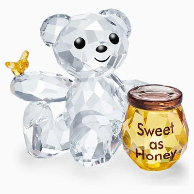 Best necklaces and pendants with matching earrings for a coordinated, elegant look-Swarovski Sweet as Honey Kris Bear