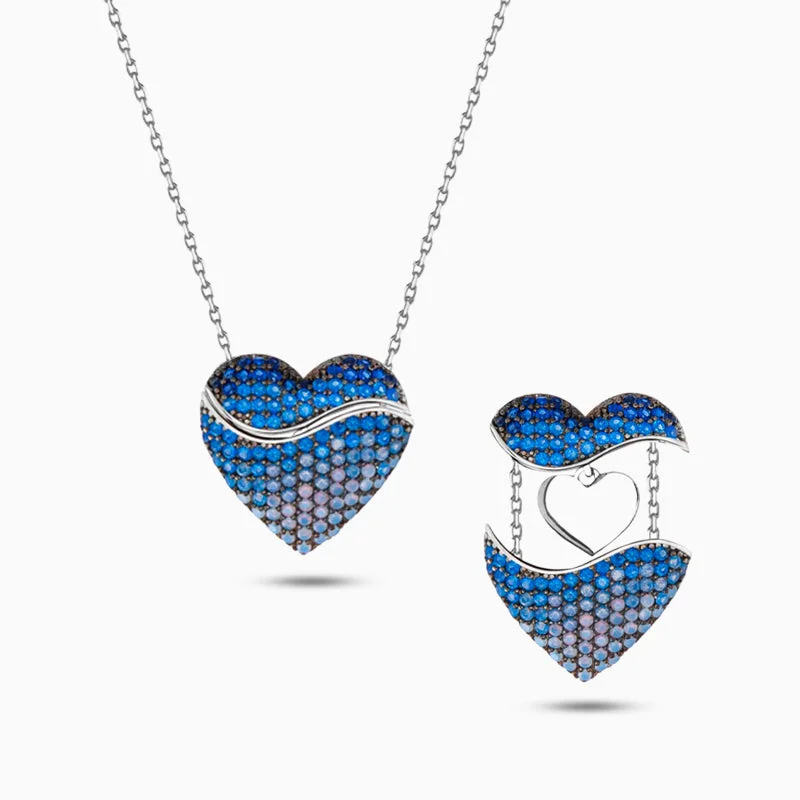 Personalized necklaces and pendants with name engravings for a custom touch-Vibrant Heart Spark Necklace